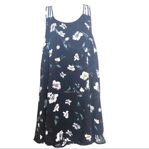 Navy floral dress